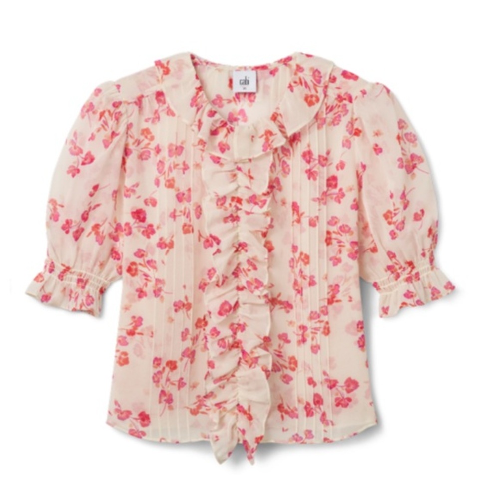 CAbi Printed Cherish Blouse